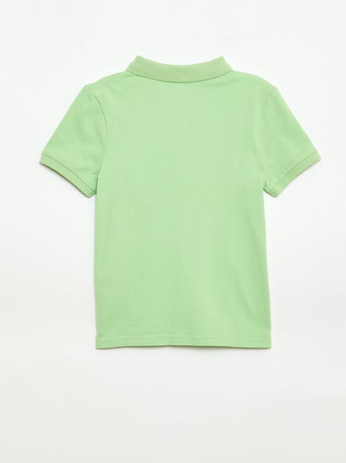 Polo tinta unita in maglia piqué - Kiabi