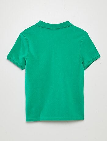 Polo tinta unita in maglia piqué