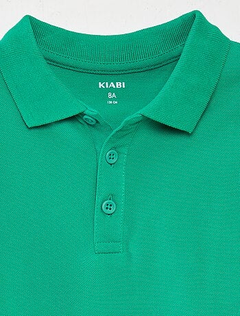 Polo tinta unita in maglia piqué