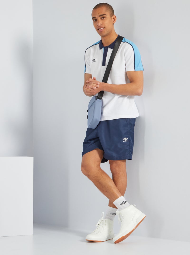 Polo 'Umbro' color block BIANCO - Kiabi