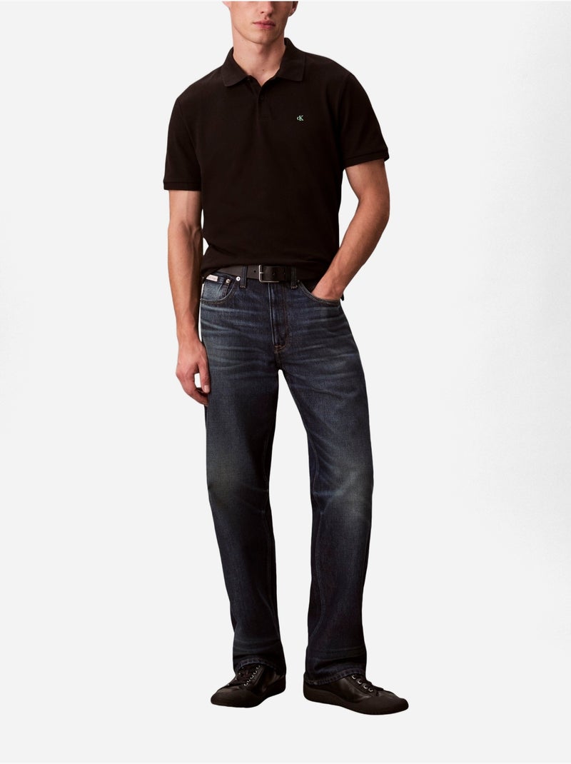 Polo Uomo Calvin Klein Jeans Nero - Kiabi