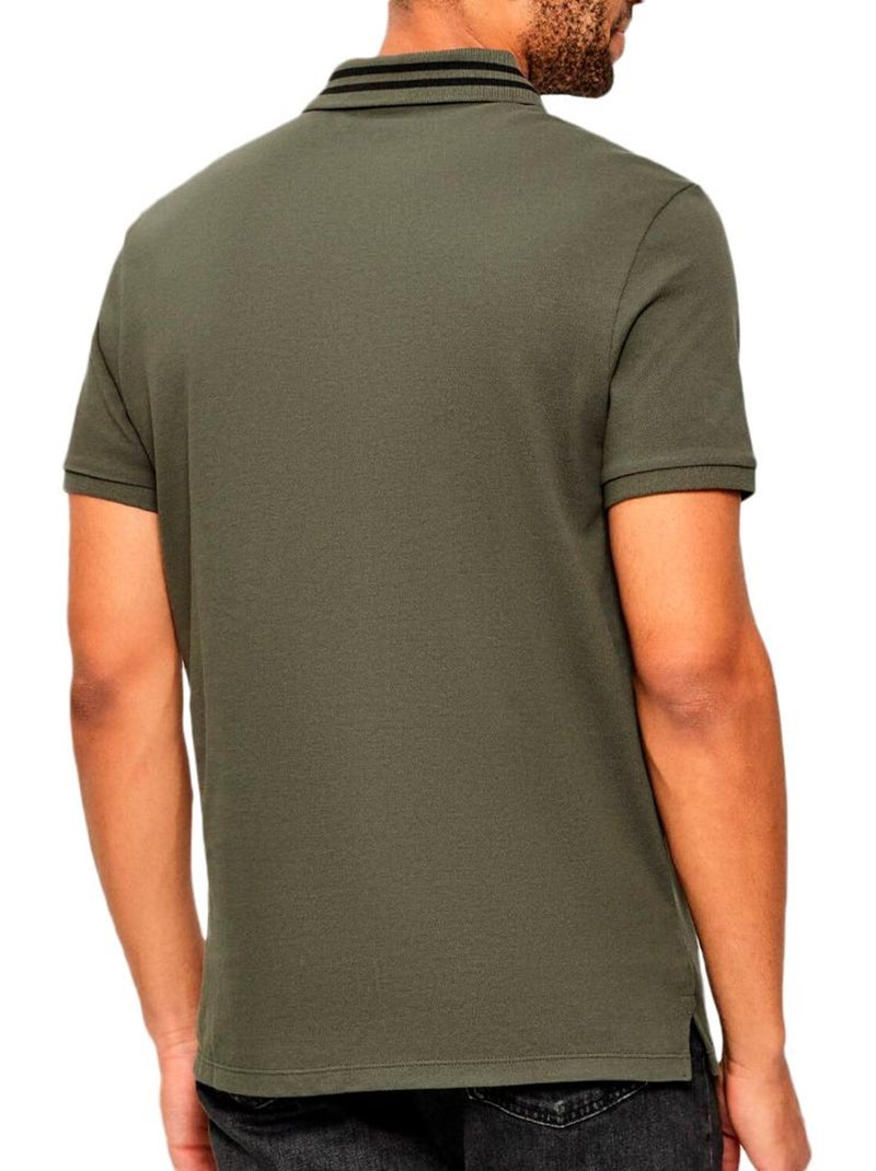 Polo Uomo Calvin Klein Jeans Verde kaki chiaro - Kiabi