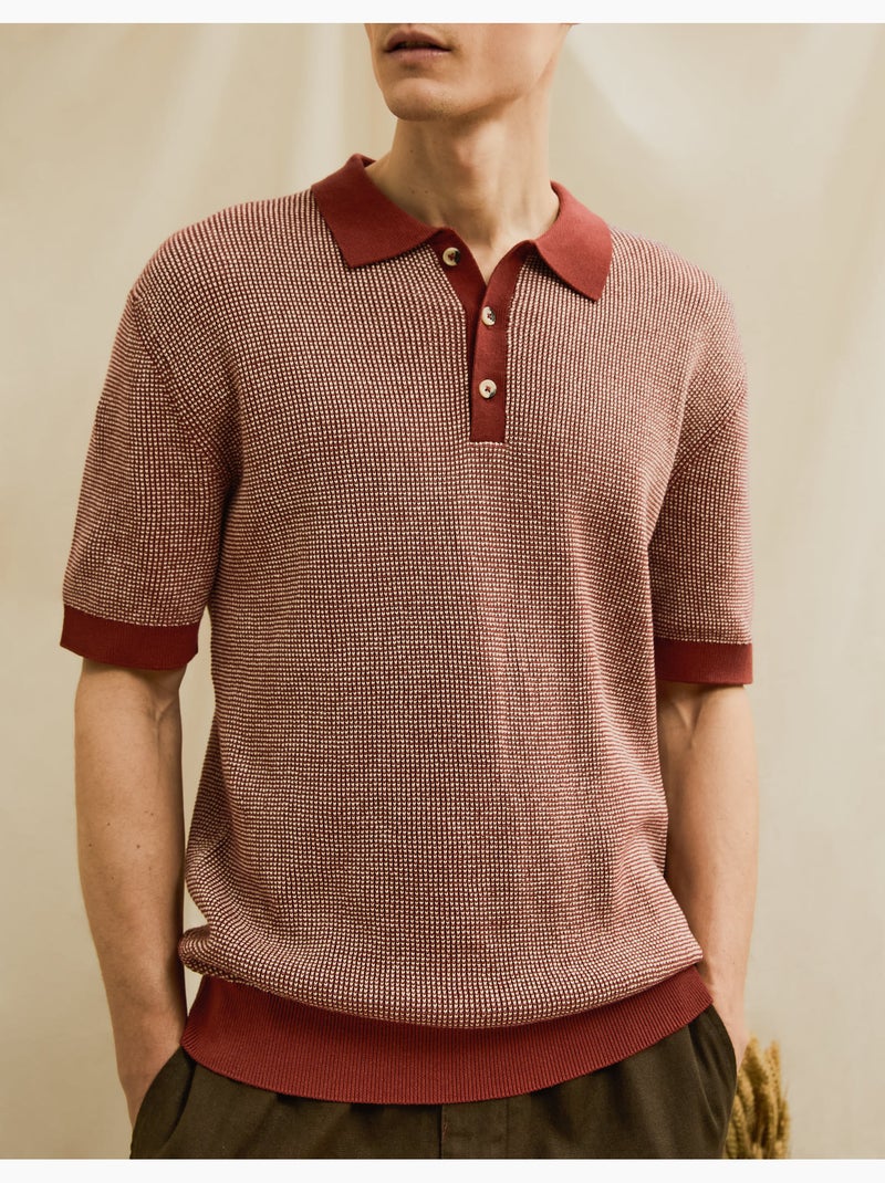 Polo Waffle, MO Fashion Rosso - Kiabi