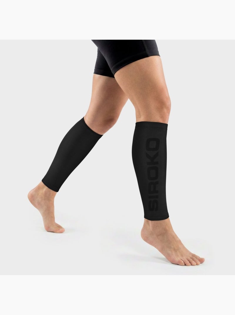 Polpaccere a compressione da corsa fitness uomo e donna strive Nero - Kiabi