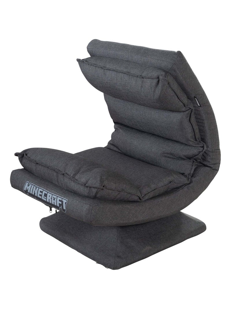 Poltrona gaming girevole 360° con schienale pieghevole "Roba" – Minecraft Grigio scuro - Kiabi