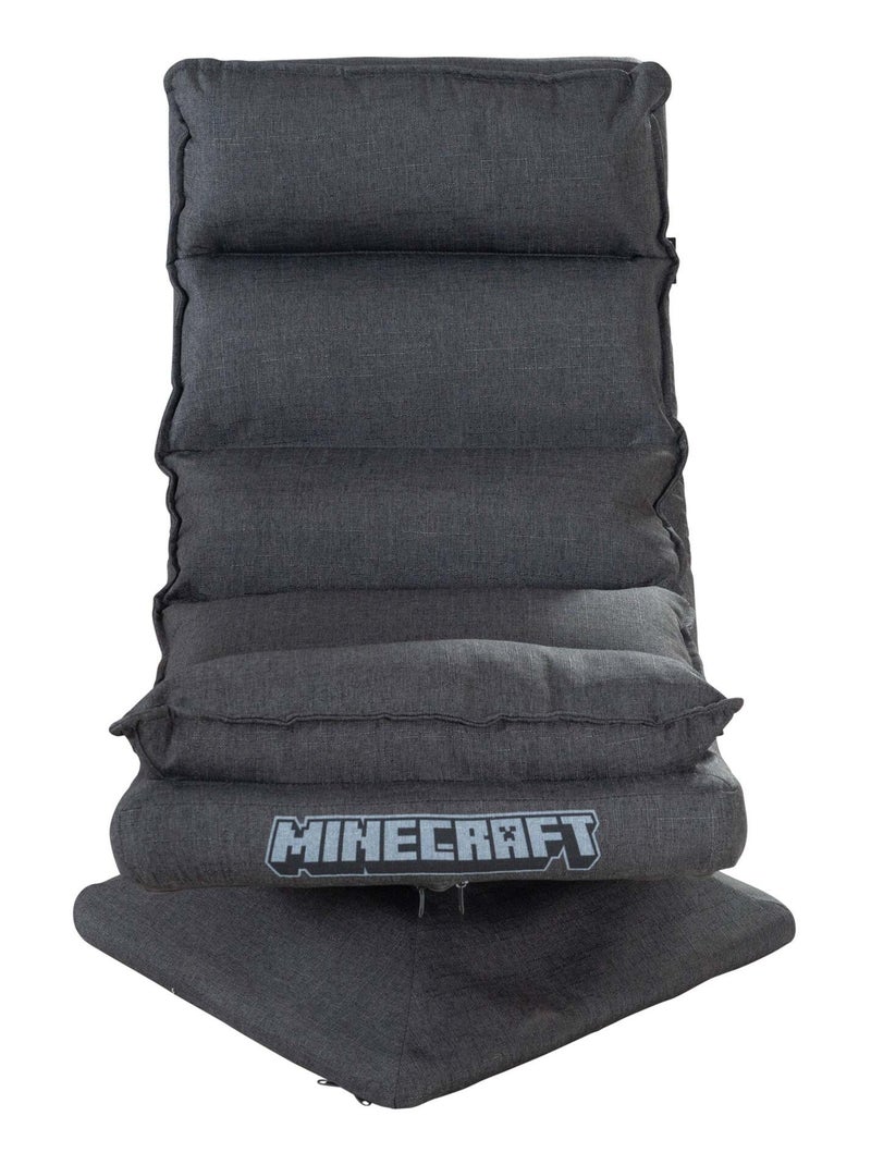 Poltrona gaming girevole 360° con schienale pieghevole "Roba" – Minecraft Grigio scuro - Kiabi