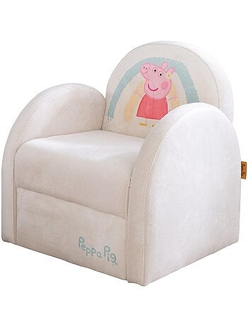 Poltroncina club bambino in velluto morbido "Roba Peppa Pig