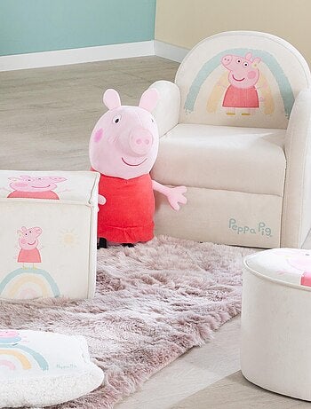 Poltroncina club bambino in velluto morbido "Roba Peppa Pig