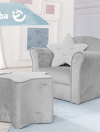 Fauteuil club bambino in velluto morbido – ROBA "Lil Sofa