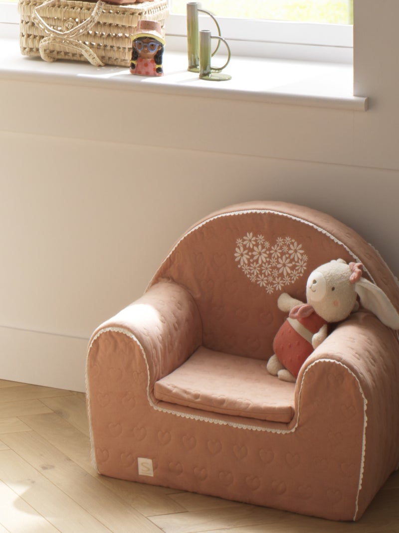 Poltroncina club per bambino in cotone - SAUTHON Rosa - Kiabi