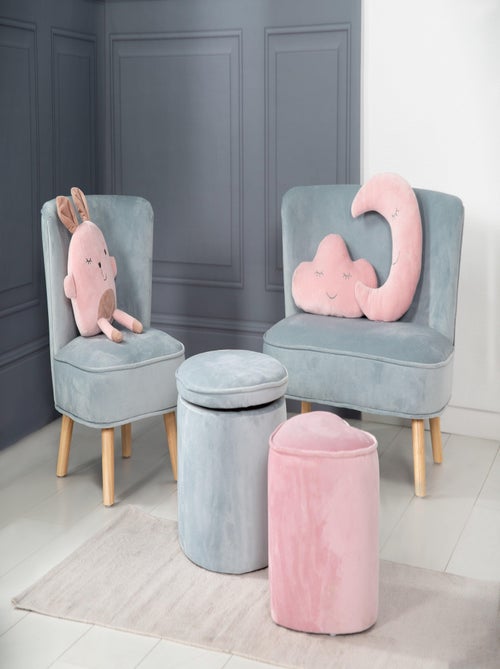 Poltroncina per bambini in velluto con gambe in legno massello – ROBA "Lil Sofa" - Kiabi
