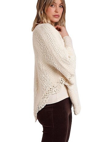 Poncho ADMAS Romantic Plain Knit per donna