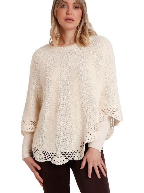 Poncho ADMAS Romantic Plain Knit per donna - Kiabi