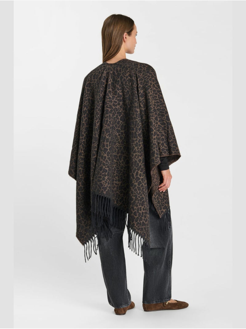 Poncho amber 'le temps des cerises' Marrone - Kiabi