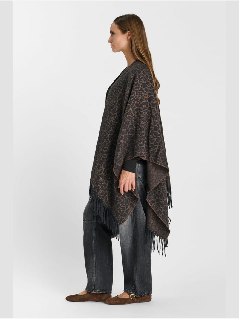 Poncho amber 'le temps des cerises' Marrone - Kiabi
