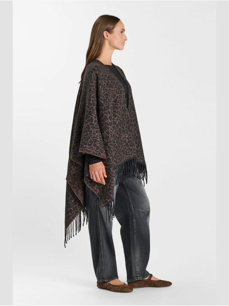 Poncho amber 'le temps des cerises' Marrone - Kiabi