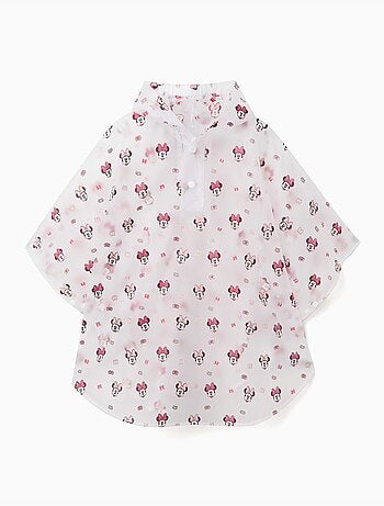 Poncho antipioggia con cappuccio con stampa Minnie