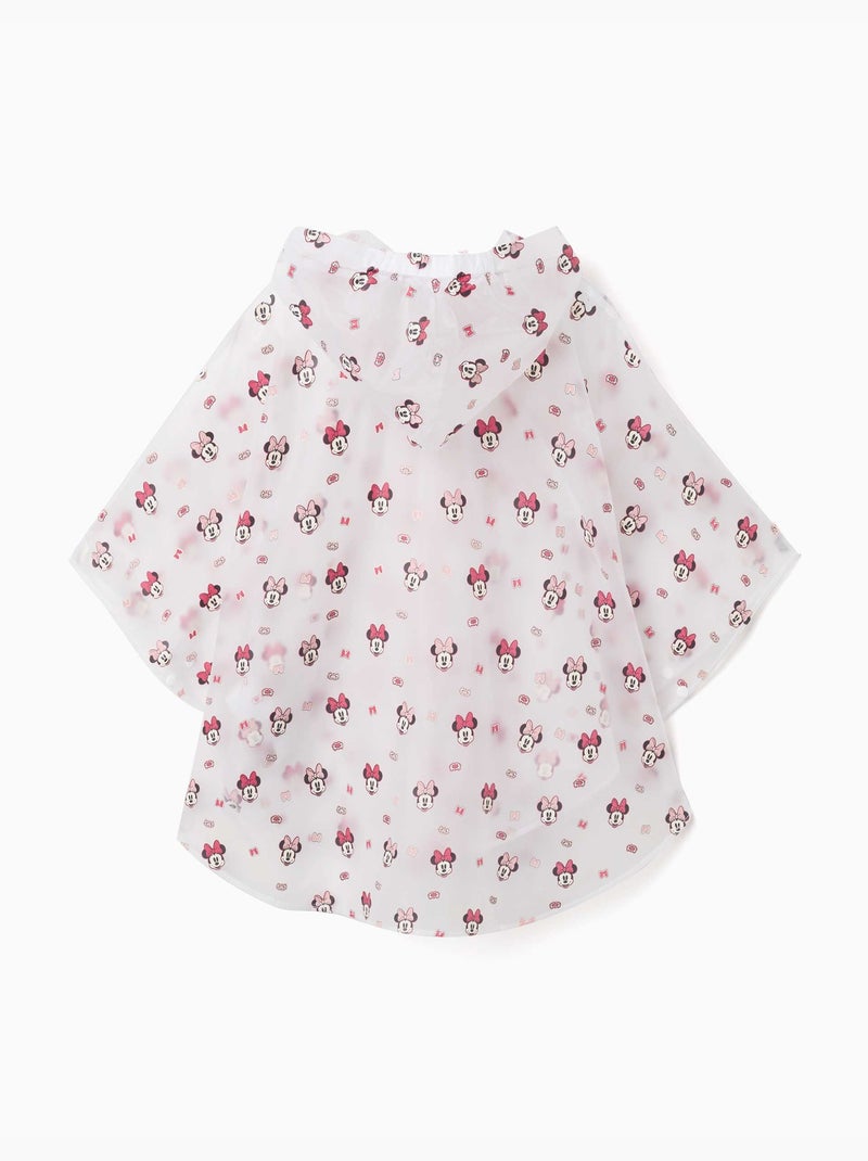 Poncho antipioggia con cappuccio con stampa Minnie Rosso - Kiabi