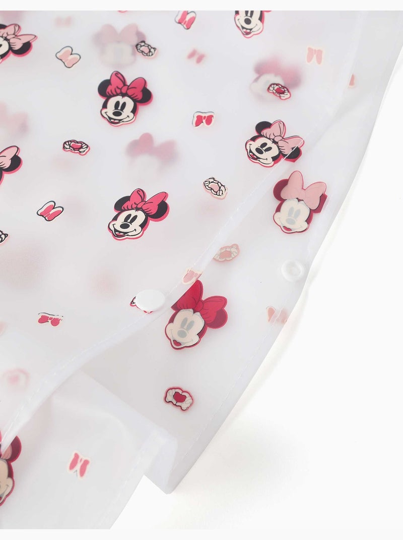 Poncho antipioggia con cappuccio con stampa Minnie Rosso - Kiabi