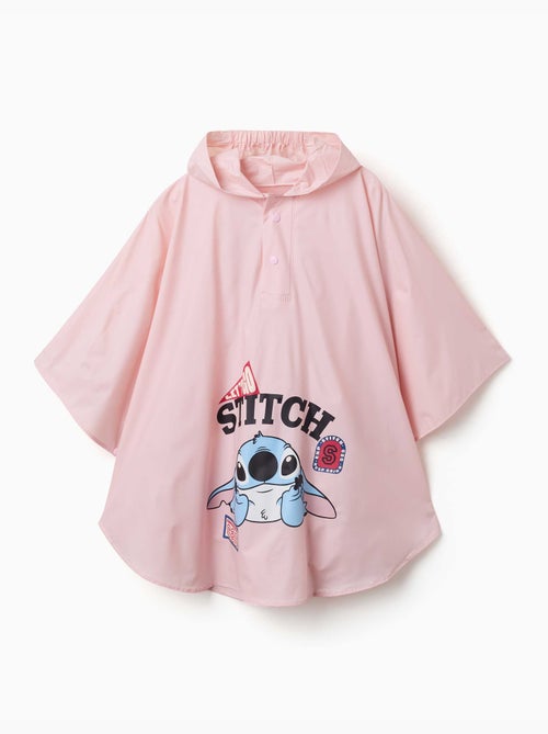 Poncho antipioggia con cappuccio con stampa Stitch - Kiabi
