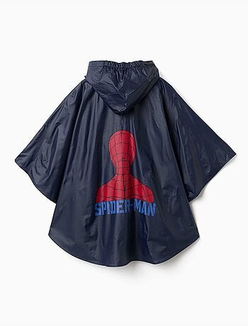 Poncho antipioggia con cappuccio con stampe di Spider-Man