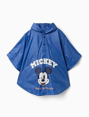 Poncho antipioggia con cappuccio e stampa Mickey