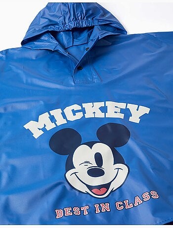 Poncho antipioggia con cappuccio e stampa Mickey