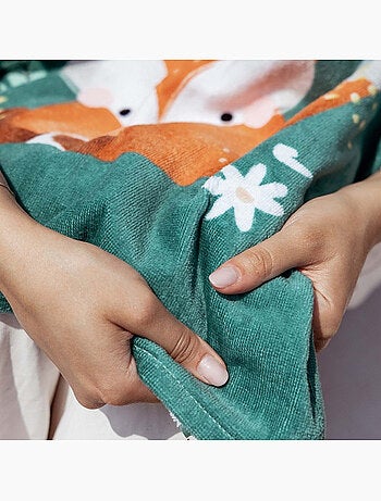 Poncho da bagno con cappuccio per bambino in cotone | sassi junior | sassi junior