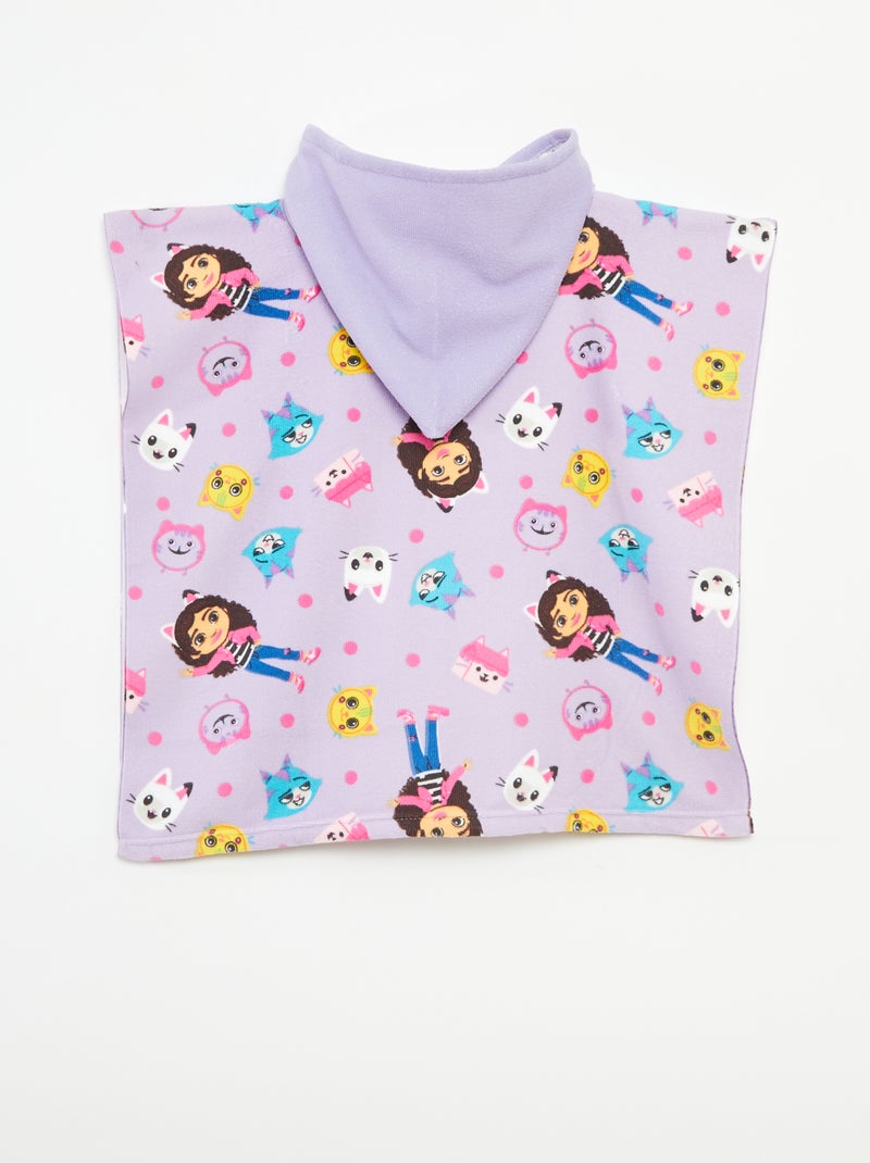Poncho da bagno 'La casa delle bambole di Gabby' in spugna VIOLA - Kiabi
