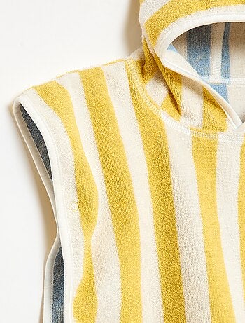 Poncho da bagno reversibile in spugna