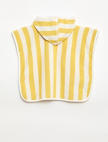 Poncho da bagno reversibile in spugna