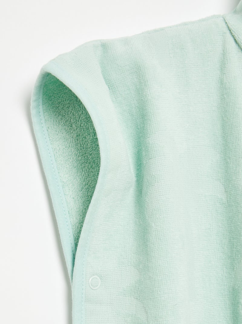 Poncho da bagno tinta unita con cappuccio Blu - Kiabi