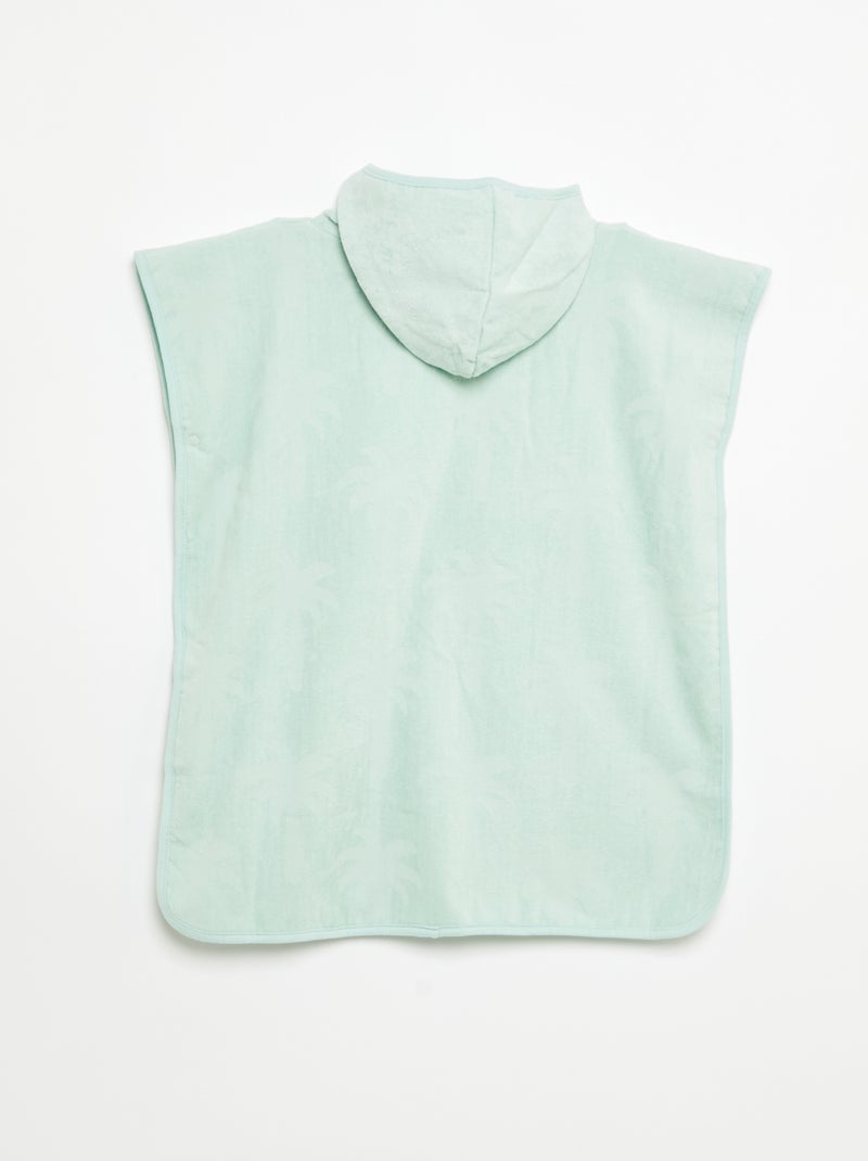 Poncho da bagno tinta unita con cappuccio Blu - Kiabi