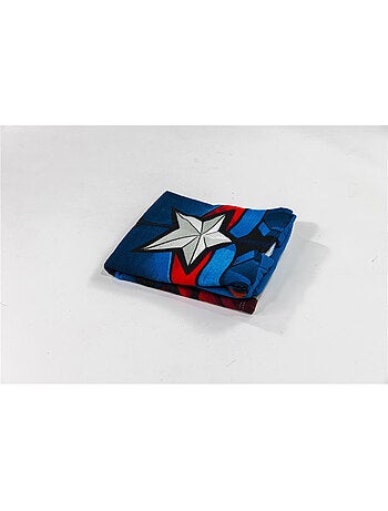 Poncho da Spiaggia Captain America Marvel 55x110cm – Cappuccio Logo A – 100% Poliestere – Licenza Uf