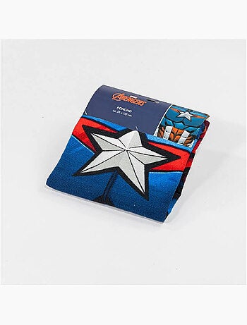 Poncho da Spiaggia Captain America Marvel 55x110cm – Cappuccio Logo A – 100% Poliestere – Licenza Uf