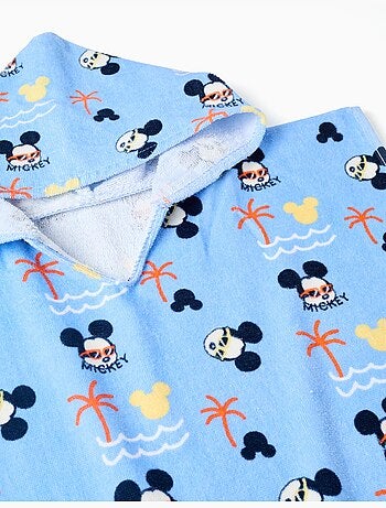 Poncho da spiaggia con cappuccio in cotone con Mickey