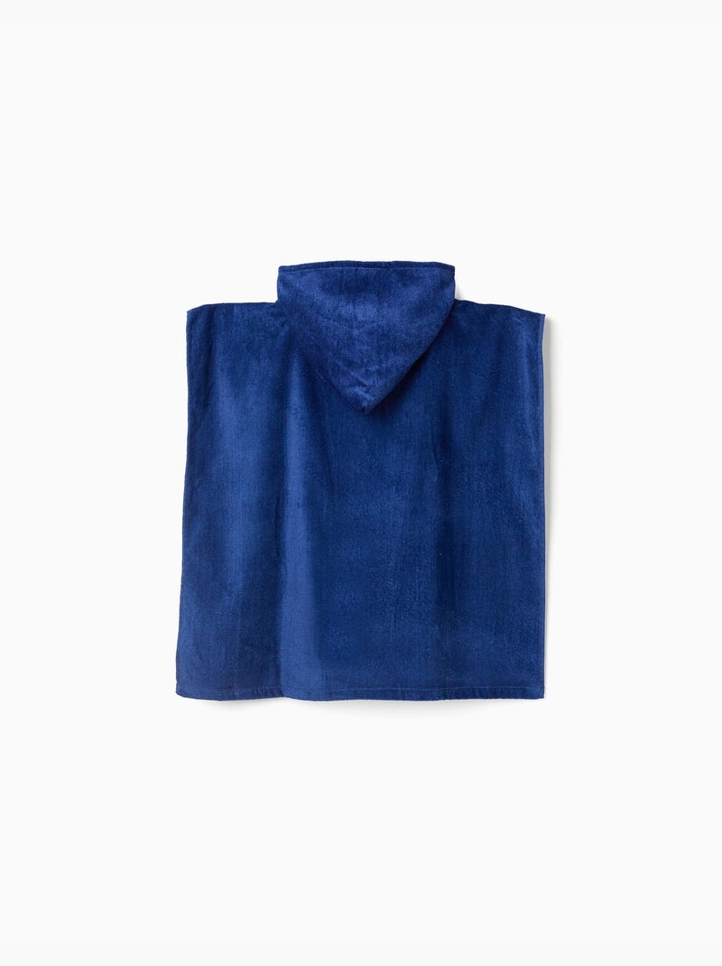 Poncho da spiaggia con cappuccio in cotone con spider-man Blu scuro - Kiabi