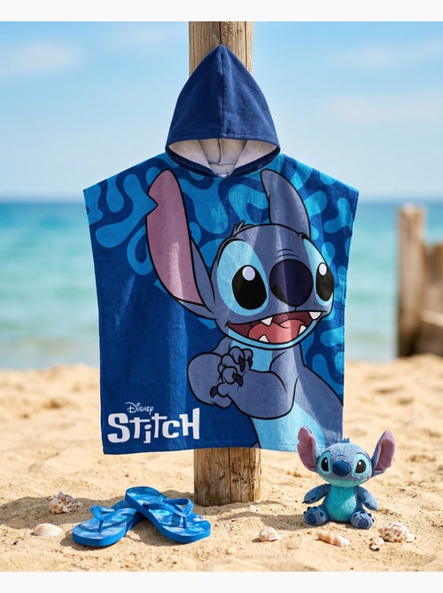 Poncho da Spiaggia Disney Stitch 55x110cm – Close-Up Blu Marino – Cappuccio – 100% Poliestere – Lice - Kiabi Poncho da Spiaggia Disney Stitch 55x110cm – Close-Up Blu Marino – Cappuccio – 100% Poliestere – Lice - Kiabi