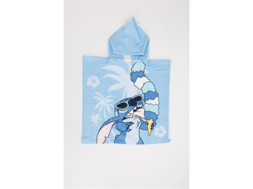 Poncho da Spiaggia Disney Stitch Gelato 55x110cm – Azzurro Ibisco – Cappuccio – 100% Poliestere – Li - Kiabi Poncho da Spiaggia Disney Stitch Gelato 55x110cm – Azzurro Ibisco – Cappuccio – 100% Poliestere – Li - Kiabi