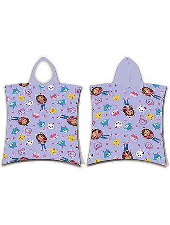 Poncho da Spiaggia Gabby's Dollhouse 55x110cm – Cappuccio – 100% Poliestere – Licenza Ufficiale