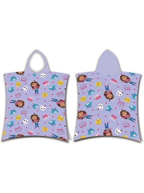 Poncho da Spiaggia Gabby's Dollhouse 55x110cm – Cappuccio – 100% Poliestere – Licenza Ufficiale - Kiabi Poncho da Spiaggia Gabby's Dollhouse 55x110cm – Cappuccio – 100% Poliestere – Licenza Ufficiale - Kiabi