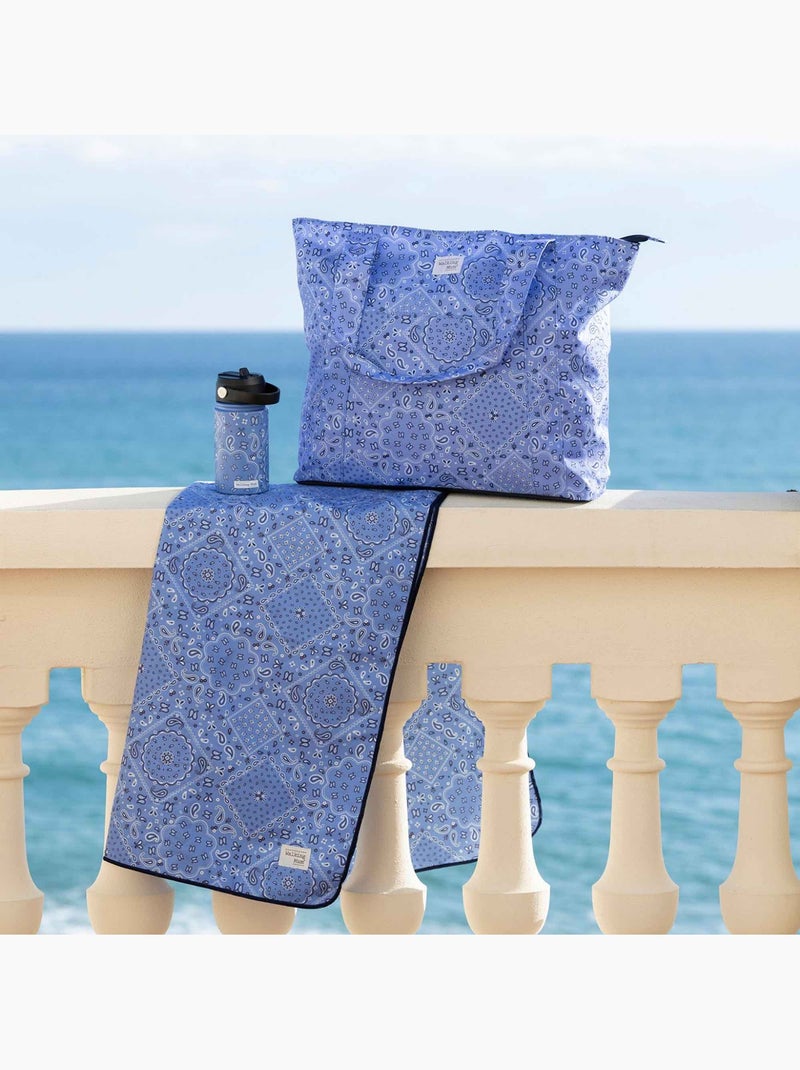 Poncho da spiaggia in microfibra per neonati | Walking Mum Blu - Kiabi