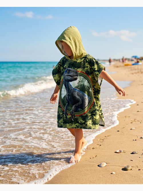 Poncho da spiaggia jurassic world 60x120cm – cappuccio – 100% cotone – licenza ufficiale - Kiabi Poncho da spiaggia jurassic world 60x120cm – cappuccio – 100% cotone – licenza ufficiale - Kiabi