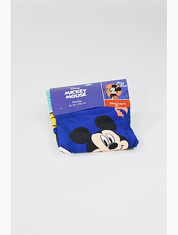 Poncho da Spiaggia Mickey Mouse Disney 55x110cm – Cappuccio con Orecchie – 100% Poliestere – Licenza