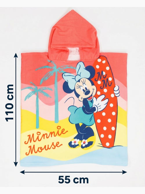 Poncho da Spiaggia Minnie Mouse Disney 55x110cm – Surf Tropicale – Cappuccio – 100% Poliestere – Lic - Kiabi Poncho da Spiaggia Minnie Mouse Disney 55x110cm – Surf Tropicale – Cappuccio – 100% Poliestere – Lic - Kiabi