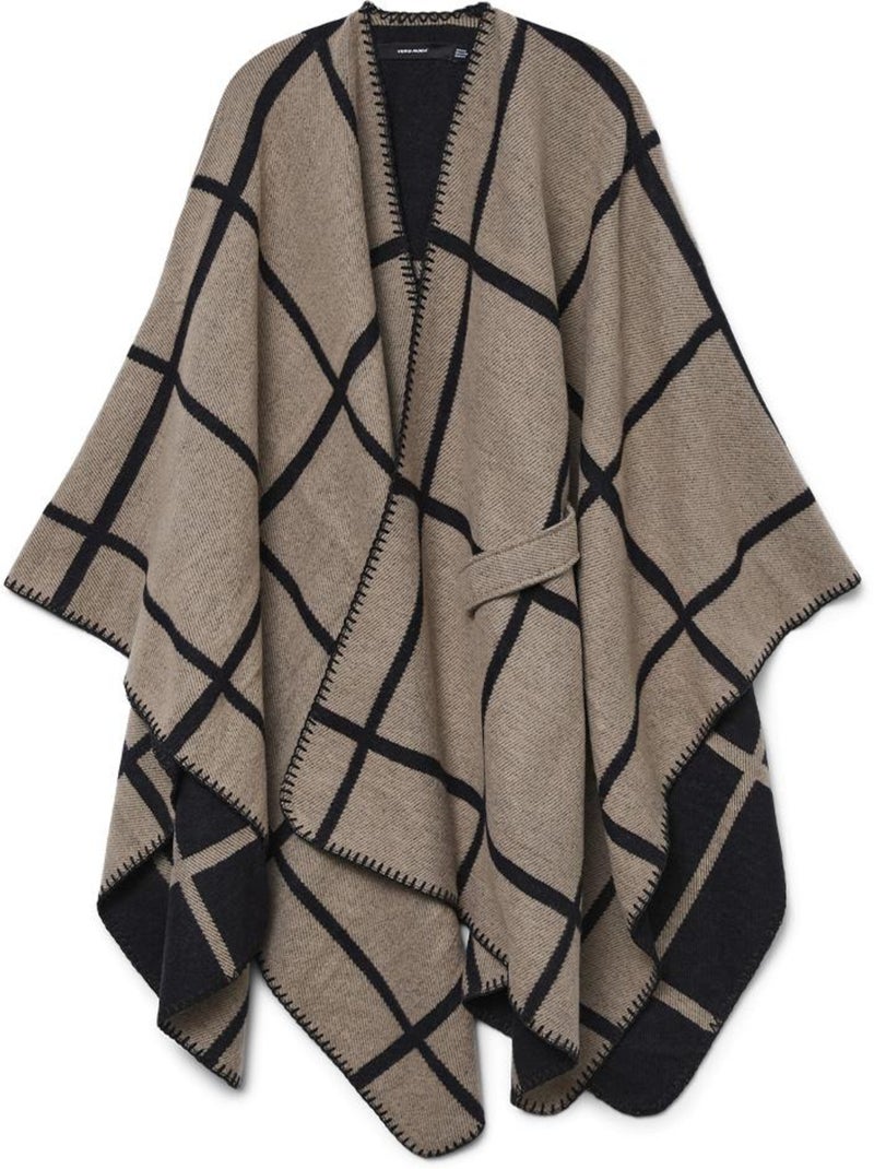Poncho Donna Vero Moda Marrone cappuccino - Kiabi