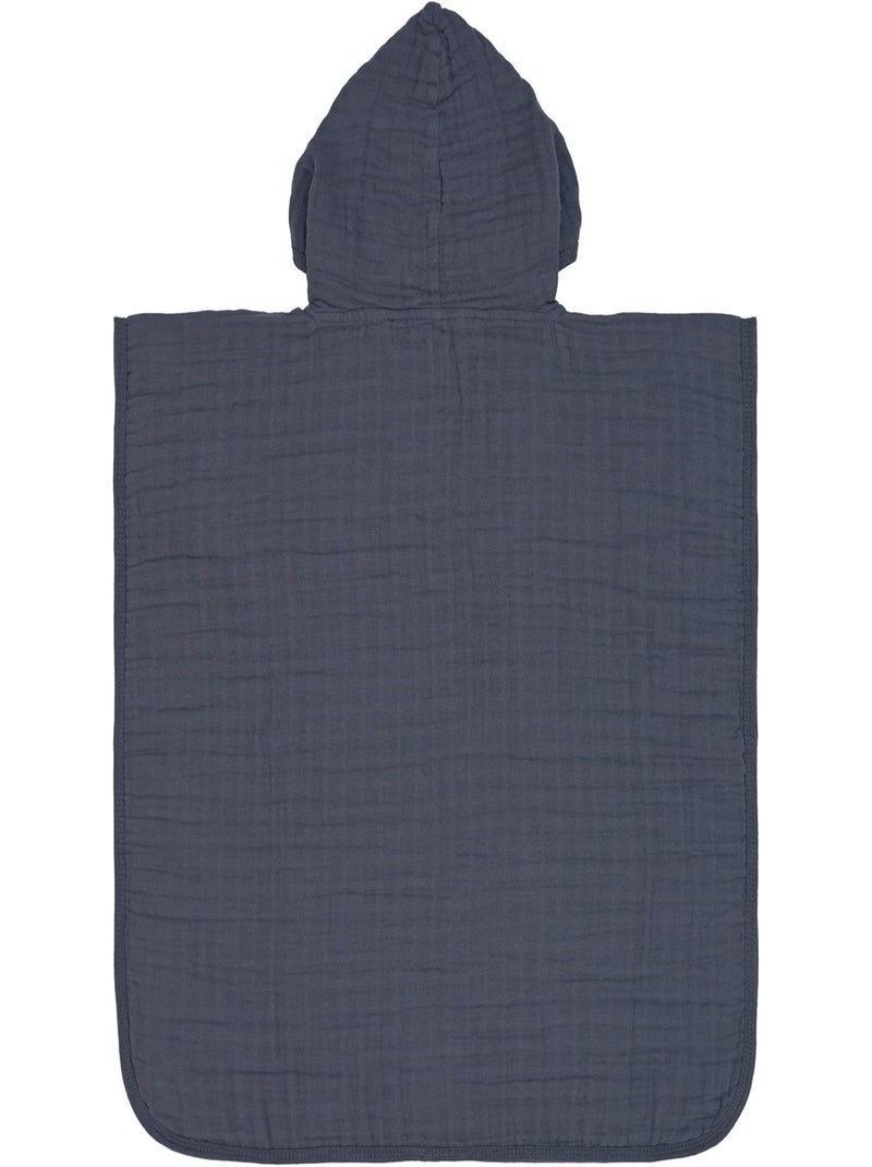 Poncho Enfant in garza di cotone PROMO LINGE Blu - Kiabi