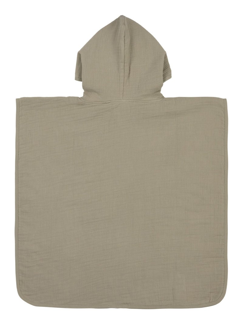 Poncho Enfant in garza di cotone PROMO LINGE Cachi - Kiabi
