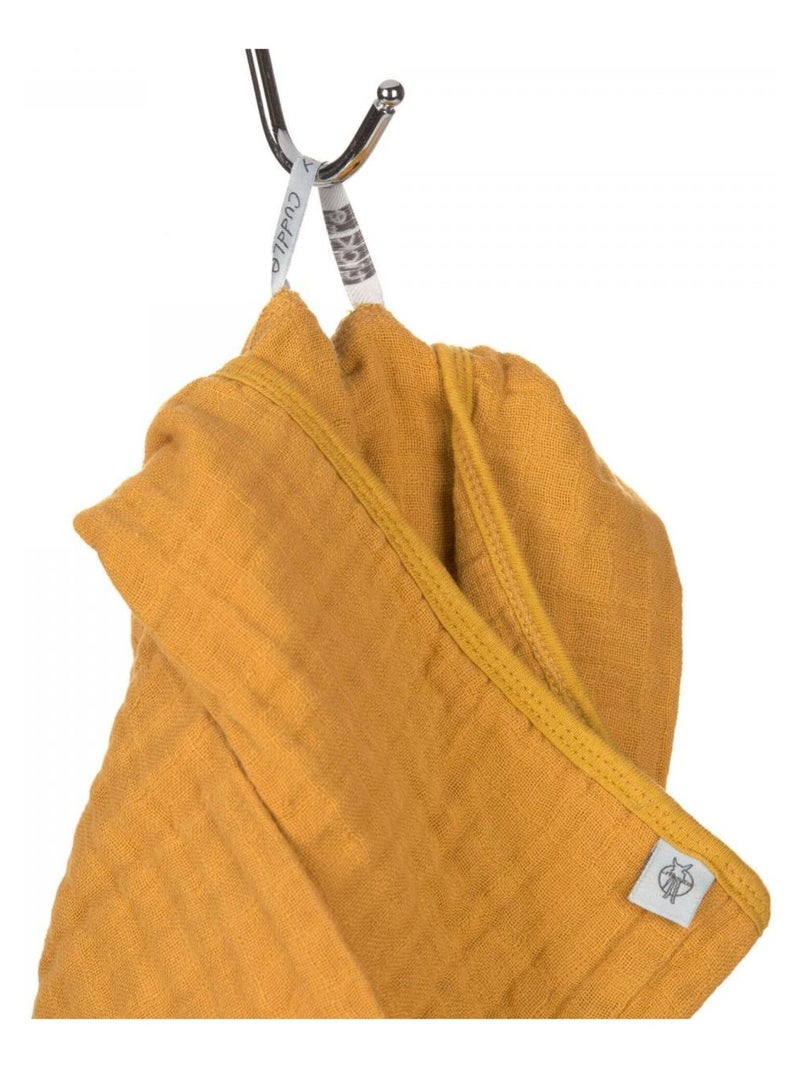 Poncho Enfant in garza di cotone PROMO LINGE Giallo - Kiabi