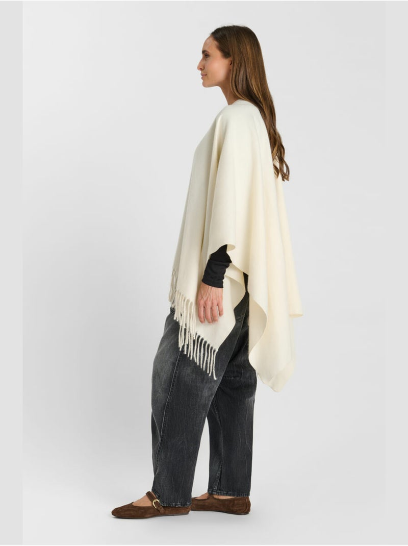 Poncho eter 'le temps des cerises' Bianco - Kiabi